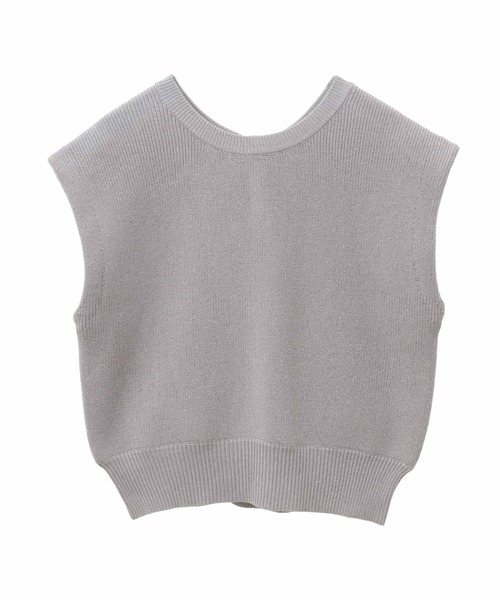 31 Sons de mode（トランテアン　ソン　ドゥ　モード）の「片畦ラメニット（ニット/セーター・レディース・オレンジ/イエロー/ベージュ/ライトグレー・36）」の13枚目の写真