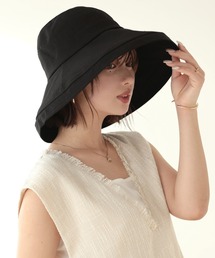 Little&More | バケットハット 綿麻 あご紐 ワイヤー入り(ハット)