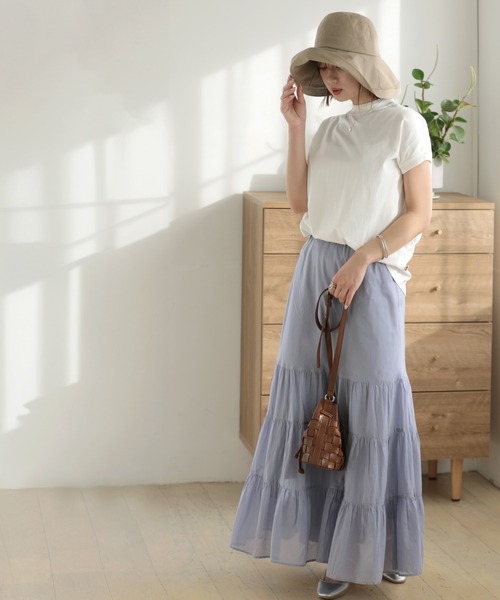 Little&More(リトルアンドモア)の「バケットハット 綿麻 あご紐 ワイヤー入り(ハット・レディース・カーキ/ブラック/ブルー/ベージュ/ネイビー・FREE)」の20枚目の写真