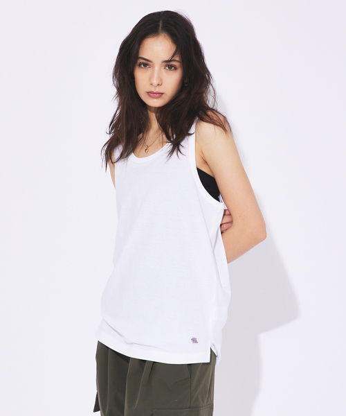 JEMORGAN（ジェーイーモーガン）の「【JEMORGAN ジェイイーモーガン】鹿の子タンクトップ（タンクトップ・メンズ・ホワイト/ブラック/ネイビー・M/L/XL）」の2枚目の写真