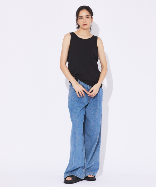 JEMORGAN（ジェーイーモーガン）の「【JEMORGAN ジェイイーモーガン】鹿の子タンクトップ（タンクトップ・メンズ・ホワイト/ブラック/ネイビー・M/L/XL）」の4枚目の写真