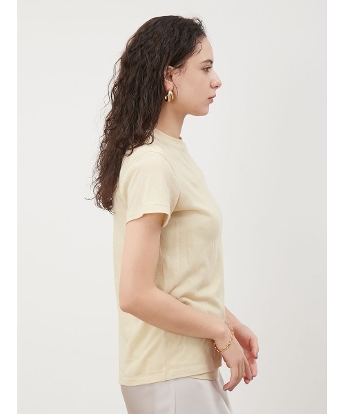 Mila Owen(ミラオーウェン)の「【UUコラボ】キャミSETシアーTシャツ(Tシャツ/カットソー・レディース・ベージュ/イエロー/チャコールグレー・FREE)」の5枚目の写真