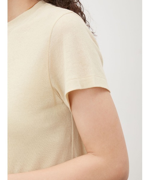 Mila Owen(ミラオーウェン)の「【UUコラボ】キャミSETシアーTシャツ(Tシャツ/カットソー・レディース・ベージュ/イエロー/チャコールグレー・FREE)」の8枚目の写真
