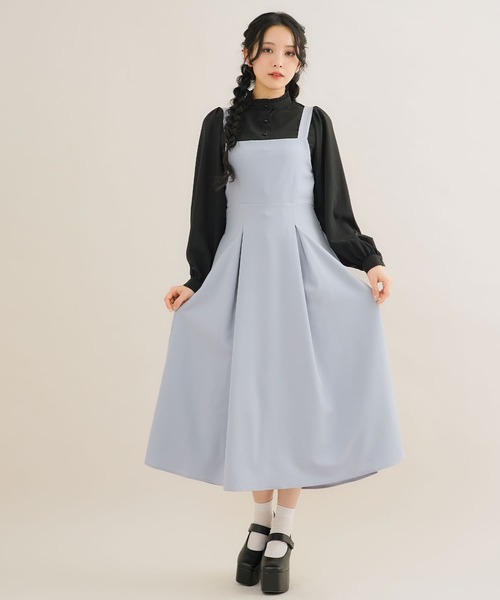 最終価格！M's 新作 カタログ ジャンスカ シンプル aライン リボン ワンピ 最終価格！M's 新作 カタログ ジャンスカ シンプル aライン