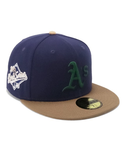 NEW ERA（ニューエラ）の「ニューエラ キャップ ONSPOTZ別注 59FIFTYサイドパッチ（キャップ・メンズ・ベージュ/ネイビー・7 1/4/7 3/8/7 1/2/7 5/8/7 3/4/8/7/7 1/8/7 7/8）」の9枚目の写真