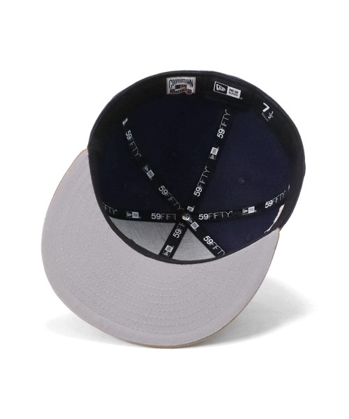 NEW ERA（ニューエラ）の「ニューエラ キャップ ONSPOTZ別注 59FIFTYサイドパッチ（キャップ・メンズ・ベージュ/ネイビー・7 1/4/7 3/8/7 1/2/7 5/8/7 3/4/8/7/7 1/8/7 7/8）」の12枚目の写真