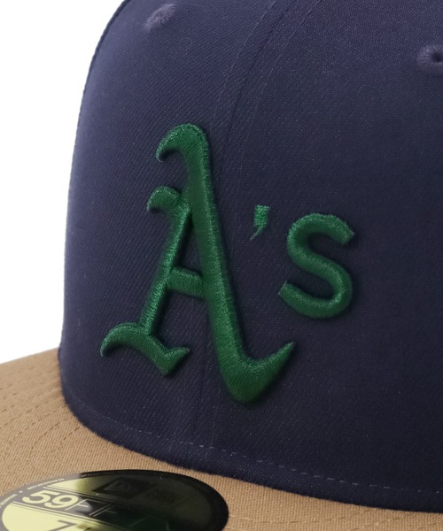 NEW ERA（ニューエラ）の「ニューエラ キャップ ONSPOTZ別注 59FIFTYサイドパッチ（キャップ・メンズ・ベージュ/ネイビー・7 1/4/7 3/8/7 1/2/7 5/8/7 3/4/8/7/7 1/8/7 7/8）」の13枚目の写真