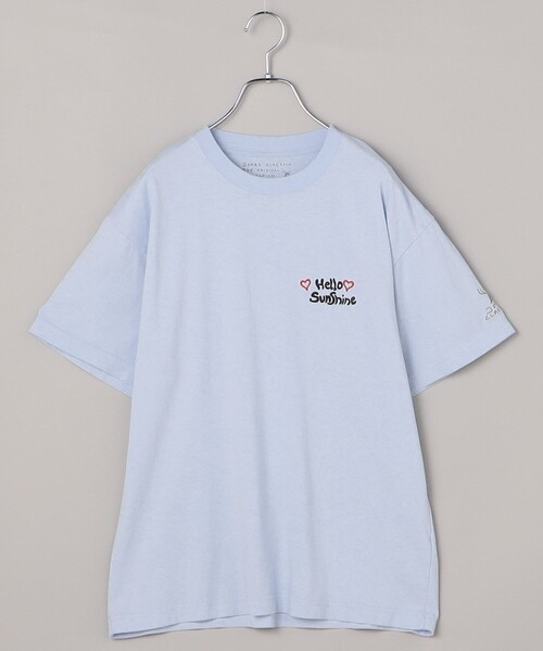 FREAK'S STORE(フリークスストア)の「JONAS CLAESSON/ジョナス クレアッソン HELLOSUNSHINE Tシャツ/ハローサンシャインTシャツ(Tシャツ/カットソー・レディース・イエロー/オフホワイト/サックスブルー・フリ-)」の5枚目の写真