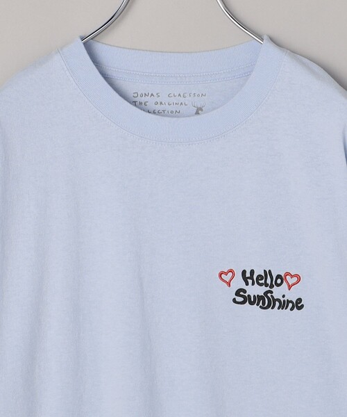 FREAK'S STORE(フリークスストア)の「JONAS CLAESSON/ジョナス クレアッソン HELLOSUNSHINE Tシャツ/ハローサンシャインTシャツ(Tシャツ/カットソー・レディース・イエロー/オフホワイト/サックスブルー・フリ-)」の6枚目の写真