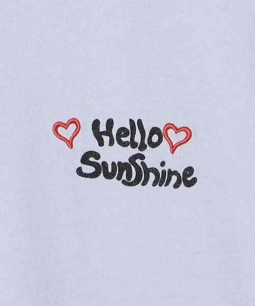 FREAK'S STORE(フリークスストア)の「JONAS CLAESSON/ジョナス クレアッソン HELLOSUNSHINE Tシャツ/ハローサンシャインTシャツ(Tシャツ/カットソー・レディース・イエロー/オフホワイト/サックスブルー・フリ-)」の9枚目の写真