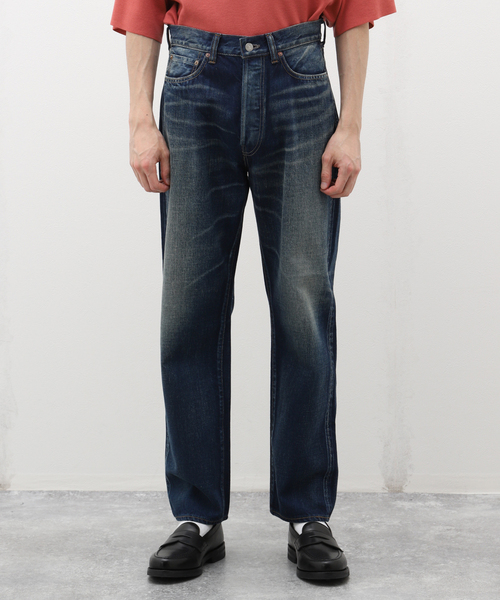 LENO（リノ）の「LENO (リノ) STRAIGHT JEANS AGED INDIGO H2401- J006A（デニムパンツ・メンズ・コバルトブルー・30/32/34）」の3枚目の写真