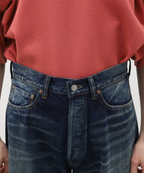 LENO（リノ）の「LENO (リノ) STRAIGHT JEANS AGED INDIGO H2401- J006A（デニムパンツ・メンズ・コバルトブルー・30/32/34）」の6枚目の写真