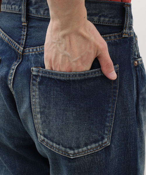 LENO（リノ）の「LENO (リノ) STRAIGHT JEANS AGED INDIGO H2401- J006A（デニムパンツ・メンズ・コバルトブルー・30/32/34）」の8枚目の写真