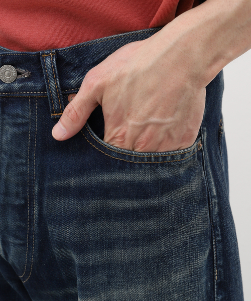 LENO（リノ）の「LENO (リノ) STRAIGHT JEANS AGED INDIGO H2401- J006A（デニムパンツ・メンズ・コバルトブルー・30/32/34）」の9枚目の写真