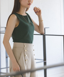 Noble | PEAKS総針2WAYネックニット(タンクトップ)