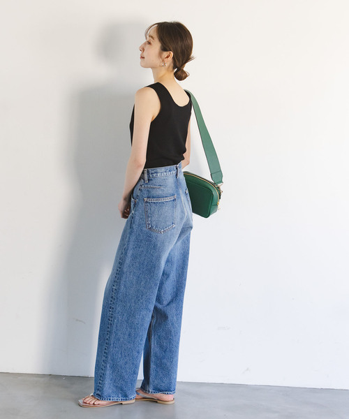 【NOBLE】2WAY ネックニット Noble（ノーブル）の「PEAKS総針2WAYネックニット（タンクトップ