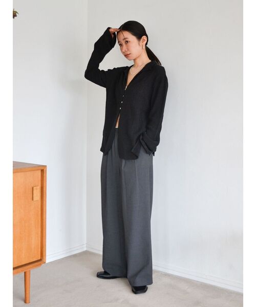 Ungrid（アングリッド）の「カットオフデザインラフタックパンツ（その他パンツ・レディース・グリーン系その他/チャコールグレー・MEDIUM/SMALL）」の18枚目の写真