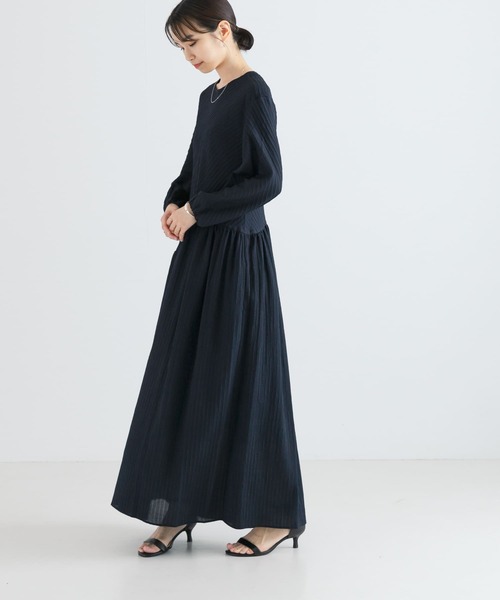 URBAN RESEARCH（アーバンリサーチ）の「PeReシャーリングワンピース（ワンピース・レディース・ネイビー・FREE）」の3枚目の写真