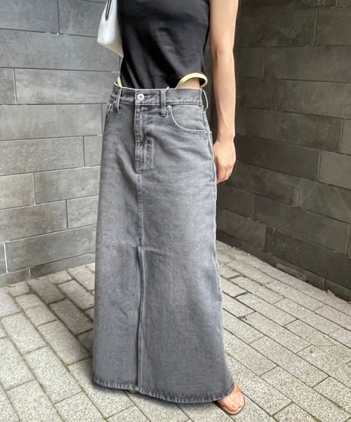 セール】セミフレアデニムスカート（デニムスカート）｜EDIT. FOR LULU