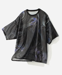 HARE | マーブルメッシュガラオーバーカットソー(HARE)(Tシャツ/カットソー)