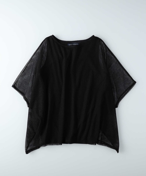 HONEYSUCKLE ROSE(ハニーサックルローズ)の「【HONEYSUCKLE ROSE】シアーストライプレイヤード(アンサンブル・レディース・ホワイト/ブラック・M/L)」の2枚目の写真