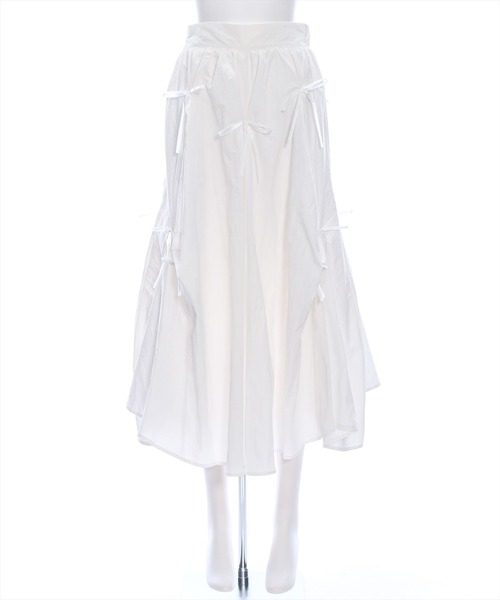 clear（クリア）の「タックリボンフレアスカート[バレエコア ガーリー]≪再入荷≫（スカート・レディース・ブラック/オフホワイト・F）」の16枚目の写真