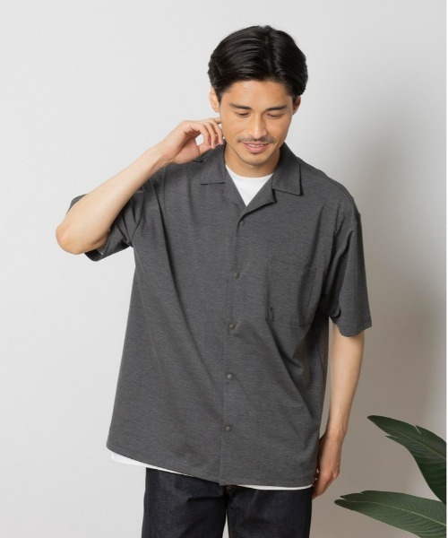 CAMP7（キャンプセブン）の「【CAMP7】【水陸両用】オープンカラーシャツ（シャツ/ブラウス・メンズ・グレー/ダークグレー・M/L/XL）」の2枚目の写真