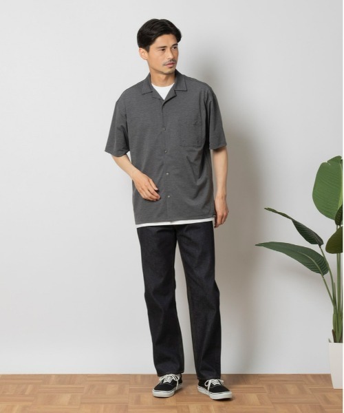 CAMP7（キャンプセブン）の「【CAMP7】【水陸両用】オープンカラーシャツ（シャツ/ブラウス・メンズ・グレー/ダークグレー・M/L/XL）」の6枚目の写真