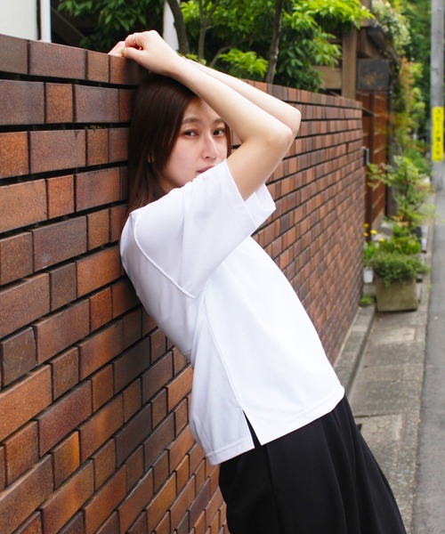 SUNNY  SPORTS（サニースポーツ）の「SUNNY SPORTS / サニースポーツ BASIC CREW TEE Primeflex ベーシック オーバーサイズ クルーネック Tシャツ プライムフレックス（Tシャツ/カットソー・メンズ・ブラック/ブラウン/ホワイト・MEDIUM/X-LARGE/XX-LARGE/X-SMALL/LARGE）」の11枚目の写真