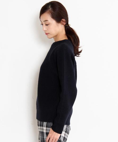 Beauty&youth ハミルトンラムズウール Steven Alan＞ ハミルトンラムズウール モックネック ニット ―LOOSE