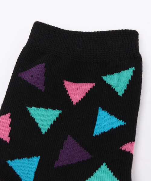 WEGO（ウィゴー）の「WEGO/サンカクガラソックス（ソックス/靴下・レディース・ブラック系その他/ホワイト系その他/ホワイト/ブラック・FREE）」の5枚目の写真