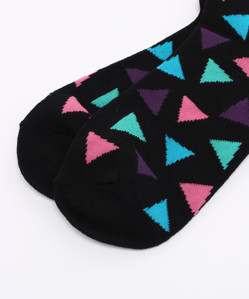 WEGO（ウィゴー）の「WEGO/サンカクガラソックス（ソックス/靴下・レディース・ブラック系その他/ホワイト系その他/ホワイト/ブラック・FREE）」の6枚目の写真