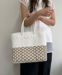 Moon Bird | 【Moon Bird/ムーンバード】バイカラーダイヤメルカドバッグ(かごバッグ)