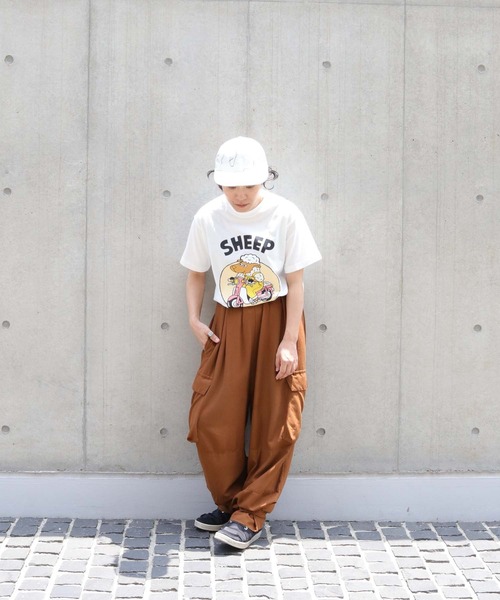 UNIT CHEST(ユニットチェスト)の「【UNIT CHEST】unique unisex T-shirt SHEEP by キタ大介(Tシャツ/カットソー・メンズ・ブラック/ホワイト・M/S/L)」の6枚目の写真