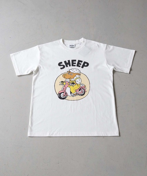 UNIT CHEST(ユニットチェスト)の「【UNIT CHEST】unique unisex T-shirt SHEEP by キタ大介(Tシャツ/カットソー・メンズ・ブラック/ホワイト・M/S/L)」の14枚目の写真