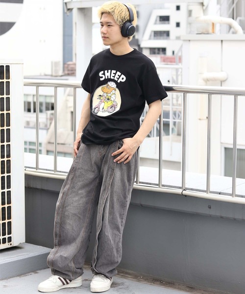 UNIT CHEST(ユニットチェスト)の「【UNIT CHEST】unique unisex T-shirt SHEEP by キタ大介(Tシャツ/カットソー・メンズ・ブラック/ホワイト・M/S/L)」の11枚目の写真