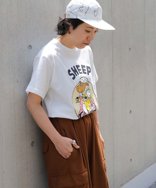UNIT CHEST(ユニットチェスト)の「【UNIT CHEST】unique unisex T-shirt SHEEP by キタ大介(Tシャツ/カットソー・メンズ・ブラック/ホワイト・M/S/L)」の18枚目の写真