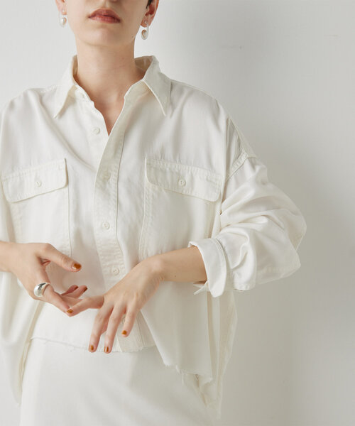 Whim Gazette テンセル(TM)繊維使用シャツ Whim Gazette（ウィムガゼット）の「テンセル(TM)繊維使用シャツ