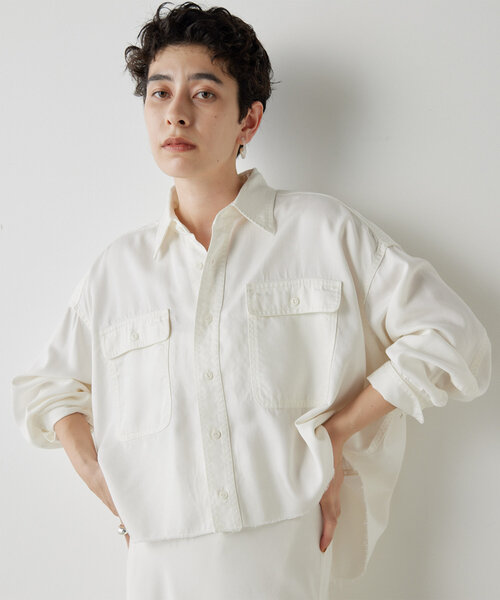 【Whim Gazette】テンセル™繊維使用シャツ Whim Gazette（ウィムガゼット）の「テンセル(TM)繊維使用シャツ