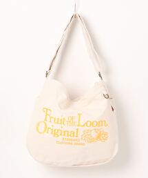 FRUIT OF THE LOOM | NEWSPAPER BAG / ショルダーバッグ / A4 / カジュアル / ロゴ / プリント / 大容量 / キャンバス(ショルダーバッグ)