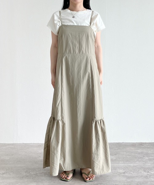 reca（レカ）の「ナイロンキャミワンピース（ワンピース・レディース・ブラック/ベージュ・M）」の11枚目の写真