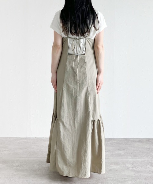 reca（レカ）の「ナイロンキャミワンピース（ワンピース・レディース・ブラック/ベージュ・M）」の13枚目の写真