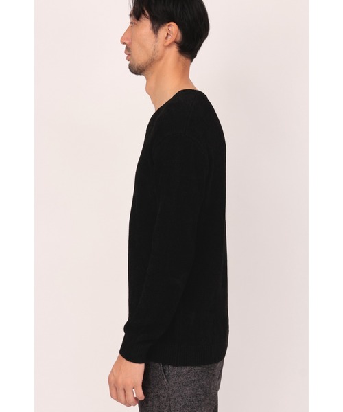 セール】HIGH STREET∴MIXモールVネックニット（ニット/セーター