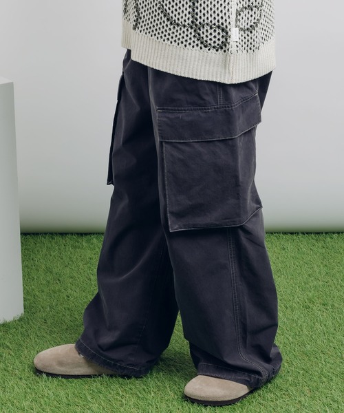 【セール】サンドウォッシュイージーカーゴパンツ（カーゴパンツ）｜MUHET（ミュエータ）