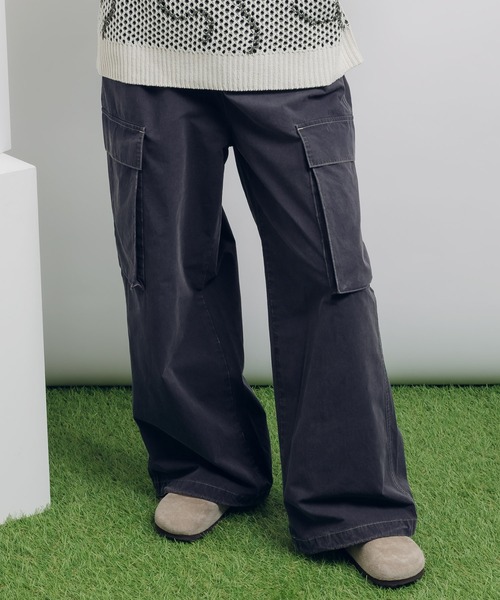 【セール】サンドウォッシュイージーカーゴパンツ（カーゴパンツ）｜MUHET（ミュエータ）