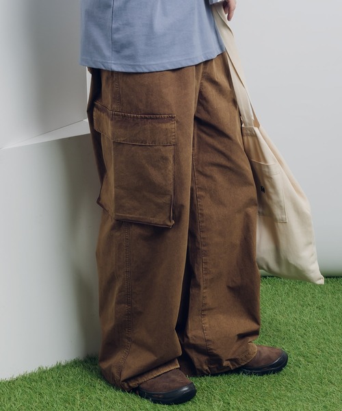 【セール】サンドウォッシュイージーカーゴパンツ（カーゴパンツ）｜MUHET（ミュエータ）