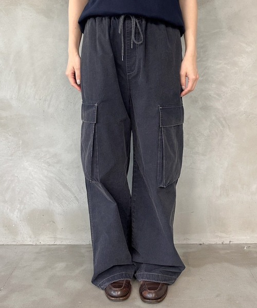 【セール】サンドウォッシュイージーカーゴパンツ（カーゴパンツ）｜MUHET（ミュエータ）