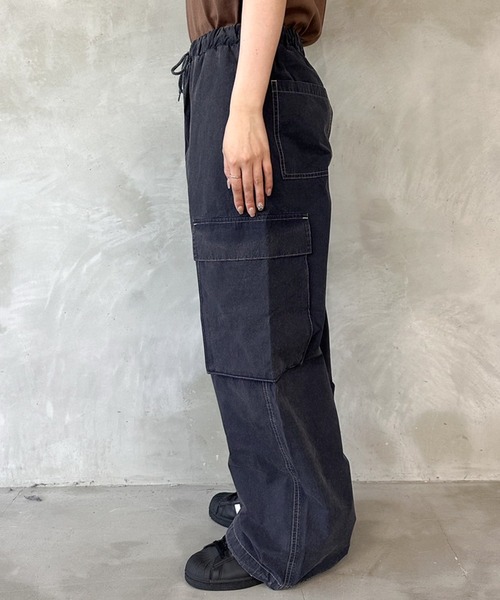 【セール】サンドウォッシュイージーカーゴパンツ（カーゴパンツ）｜MUHET（ミュエータ）