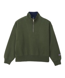 【Champion/チャンピオン】レディース ハーフジップスウェットシャツ