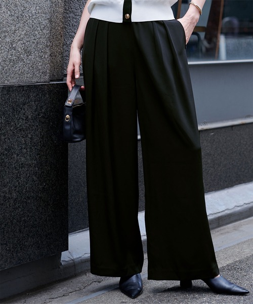 着たくないのに毎日着てしまう　パンツ　スラックス　オールユアーズ　ブルー 着たくないのに毎日着てしまう パンツ スラックス オール